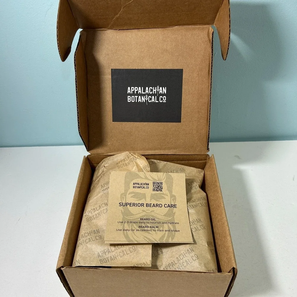 Appalachian Botanical Complete Beard Care Kit Oil + Wash + Balm + Cream + Comb